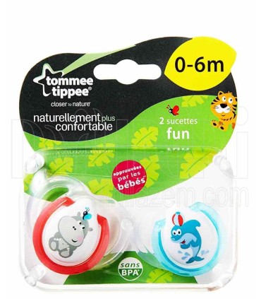 پستانک تمام سیلیکون دو عددی fun style تامی تیپ Tommee Tippee - 1