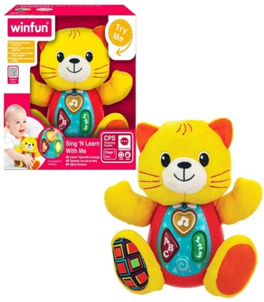 عروسک پولیشی گربه موزیکال وین فان winfun