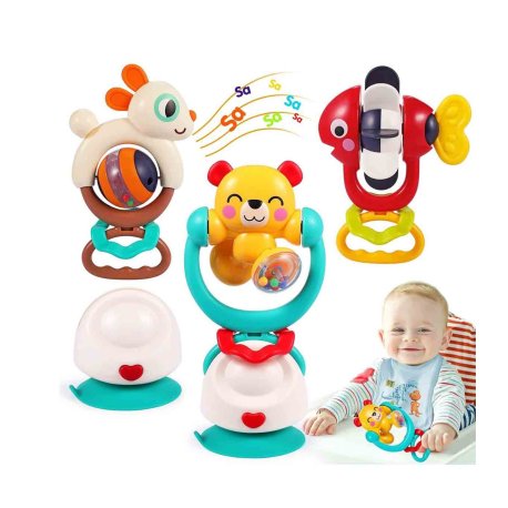 اسباب بازی جغجغه استپ دار هولی تویز Hola Toys