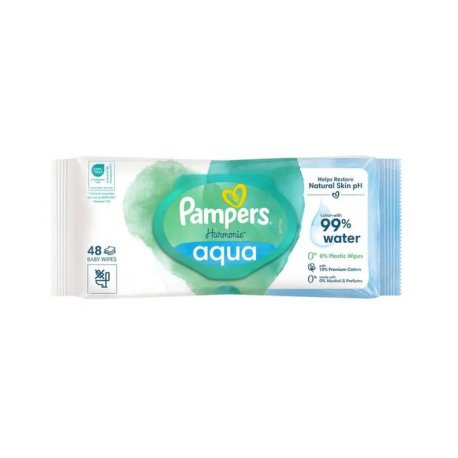 دستمال مرطوب کودک پمپرز Pampers مدل aqua pure