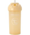 لیوان نی دارتویست شیک 360 میل پاستل کرم Twistshake