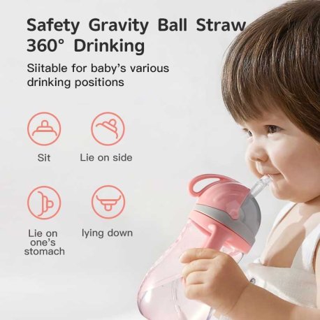 لیوان نی دار 360 درجه کودک هاگی باگی Huggy Buggy 4