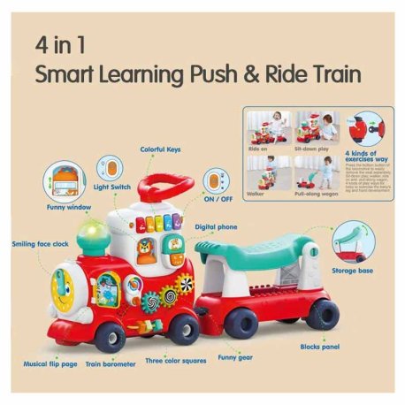 واکر 4 در 1 طرح لوکوموتیو هولی تویز Hola Toys