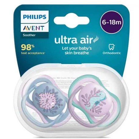 پستانک الترا ایر اونت 6-18 ماه طرح ماهی Philips Avent
