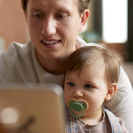 پستانک الترا ایر اونت 6-18 ماه سبز و طوسی Philips Avent