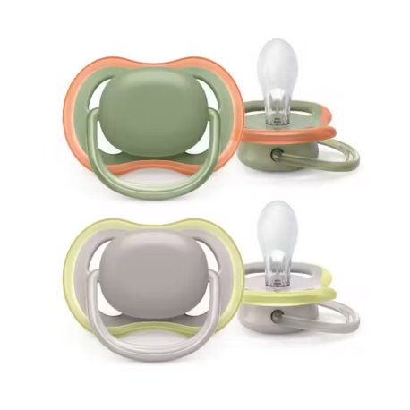پستانک الترا ایر اونت 6-18 ماه سبز و طوسی Philips Avent