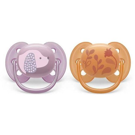 پستانک الترا ایر اونت 6-18 ماه طرح هاپو بنفش Philips Avent