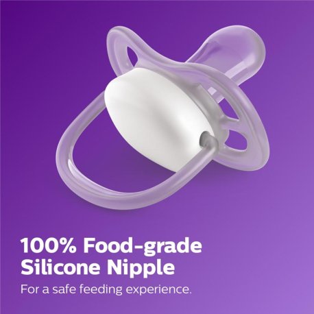پستانک الترا ایر اونت 6-18 ماه طرح هاپو بنفش Philips Avent