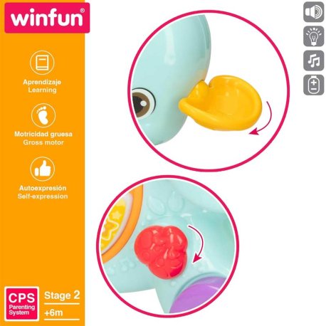 اسباب بازی فیل چرخ دار موزیکال وین فان Win Fun