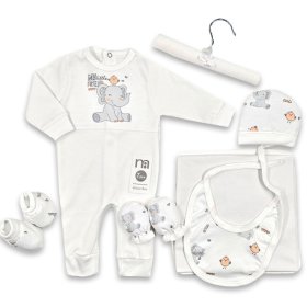 ست بیمارستانی نوزادی 7 تکه طرح فیل مادرکر Mothercare