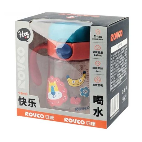 لیوان نی دار 360درجه طرح شیر رووکو Rovoco