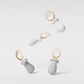 قاشق و چنگال سیلیکونی کودک هی اور شی HEORSHE