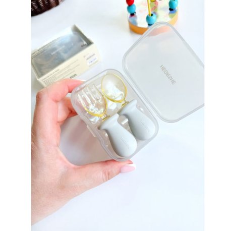 قاشق و چنگال سیلیکونی کودک هی اور شی HEORSHE