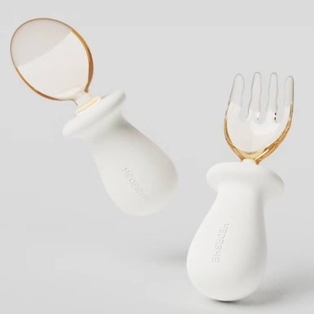 قاشق و چنگال سیلیکونی کودک هی اور شی HEORSHE