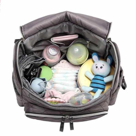 کوله پشتی لوازم  مادر و کودک مدل تمام ابردوزی لمون LEMON