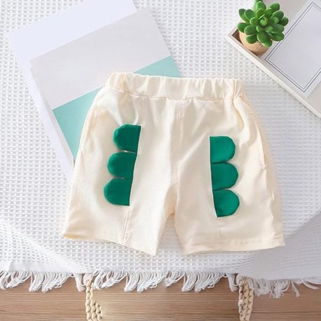 ست تیشرت و شلوارک کرم سایز 2XL بچگانه SNE7EN