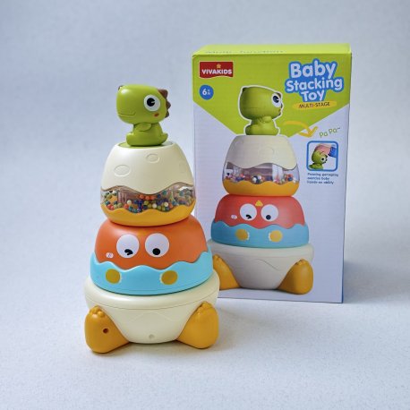 اسباب بازی برج هوش دایناسوری ویواکیدز vivakids