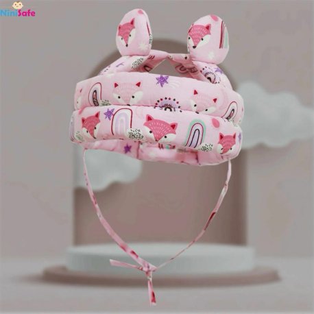 کلاه محافظ و ضربه گیر سر کودک طرح گوش دار ninisafe