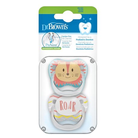 پستانک ارتودنسی شستی 0-6 ماه دکتر براون طرح شیر Dr Browns