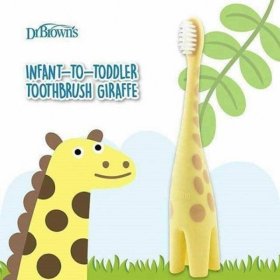 مسواک کودک طرح دایناسور - زرافه دکتر بروانDR BROWNS