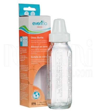 شیشه شیر پیرکس 240میل بزرگ ایون فلو Evenflo - 1