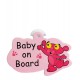 آویز هشدار کودک در ماشین Baby on board - 3