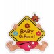 آویز هشدار کودک در ماشین Baby on board - 5