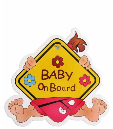 آویز هشدار کودک در ماشین Baby on board - 5