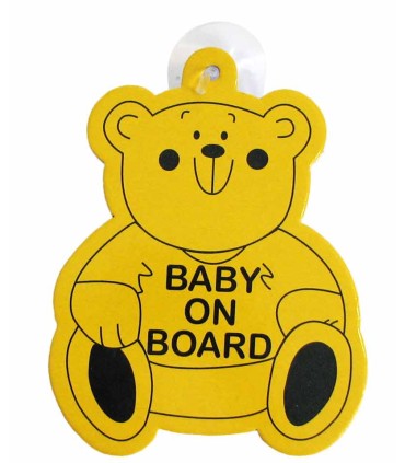 آویز هشدار کودک در ماشین Baby on board - 6