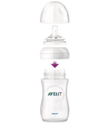 شیشه شیر طلقی نچرال 260 میل فیلیپس اونت Philips Avent - 2