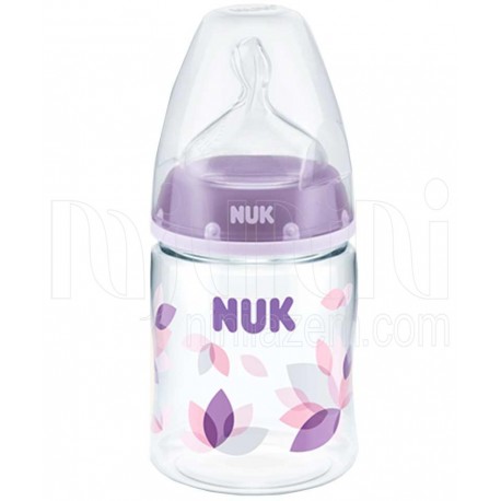 خريد اينترنتي سيسموني نوزاد شیشه شیر طلقی تپل رنگی 150 میل ناک NUK - 1 نوزادی، نی نی لازم فروشگاه اینترنتی سیسمونی