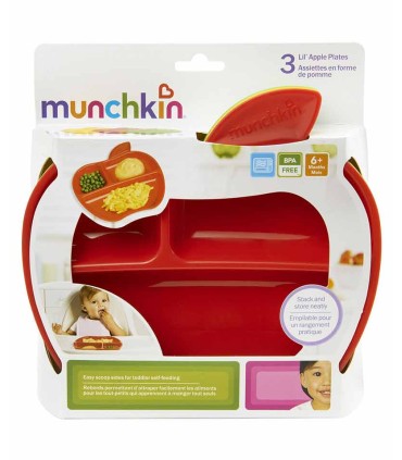 ظرف غذای کودک 3 عددی سیب مانچکین Munchkin - 2