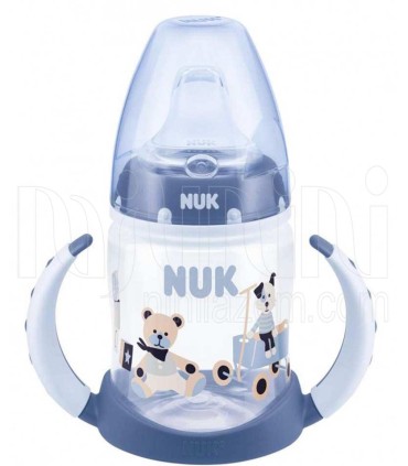 لیوان آبمیوه خوری دسته دار آموزشی ناک طرح سگ و خرس آبی NUK - 1