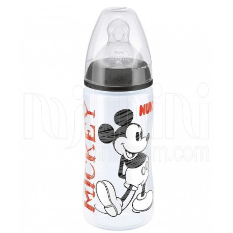 خريد اينترنتي سيسموني نوزاد شیشه شیرطلقی 300میل Disney میکی موس ناک Nuk - 1 نوزادی، نی نی لازم فروشگاه اینترنتی سیسمونی