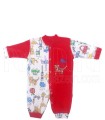 لباس سرهمی نوزادی مداد رنگی قرمز لیدولند - 1