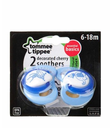 پستانک لاتکس 2 عددی تامی تیپ آبی پسرانه Tommee Tippee - 2