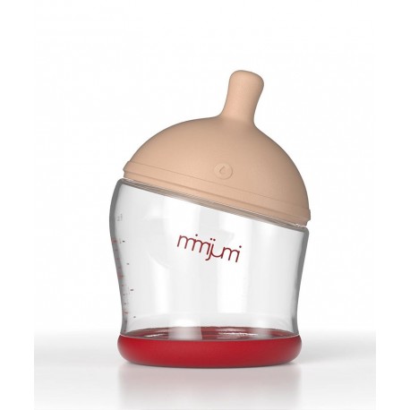 خريد اينترنتي سيسموني نوزاد شیشه شیر طلقی میمی جومی 120 میل MimiJumi - 1 نوزادی، نی نی لازم فروشگاه اینترنتی سیسمونی