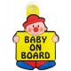 آویز هشدار کودک در ماشین Baby on board - 14