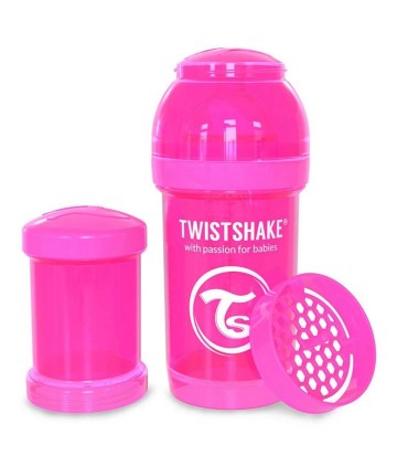 شیرخوری ضدنفخ توییست شیک 180 میل نارنجی Twistshake